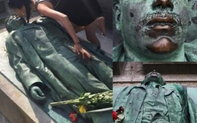 Increíble superstición atrae a mujeres de todo el mundo a una estatua en Francia