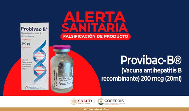 Falsa vacuna antihepatitis B, alerta Cofepris: Peligro para la Salud Pública