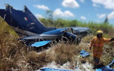Aterrizaje de Emergencia en El Lencero: Aeronave LearJet se Sale de la Pista