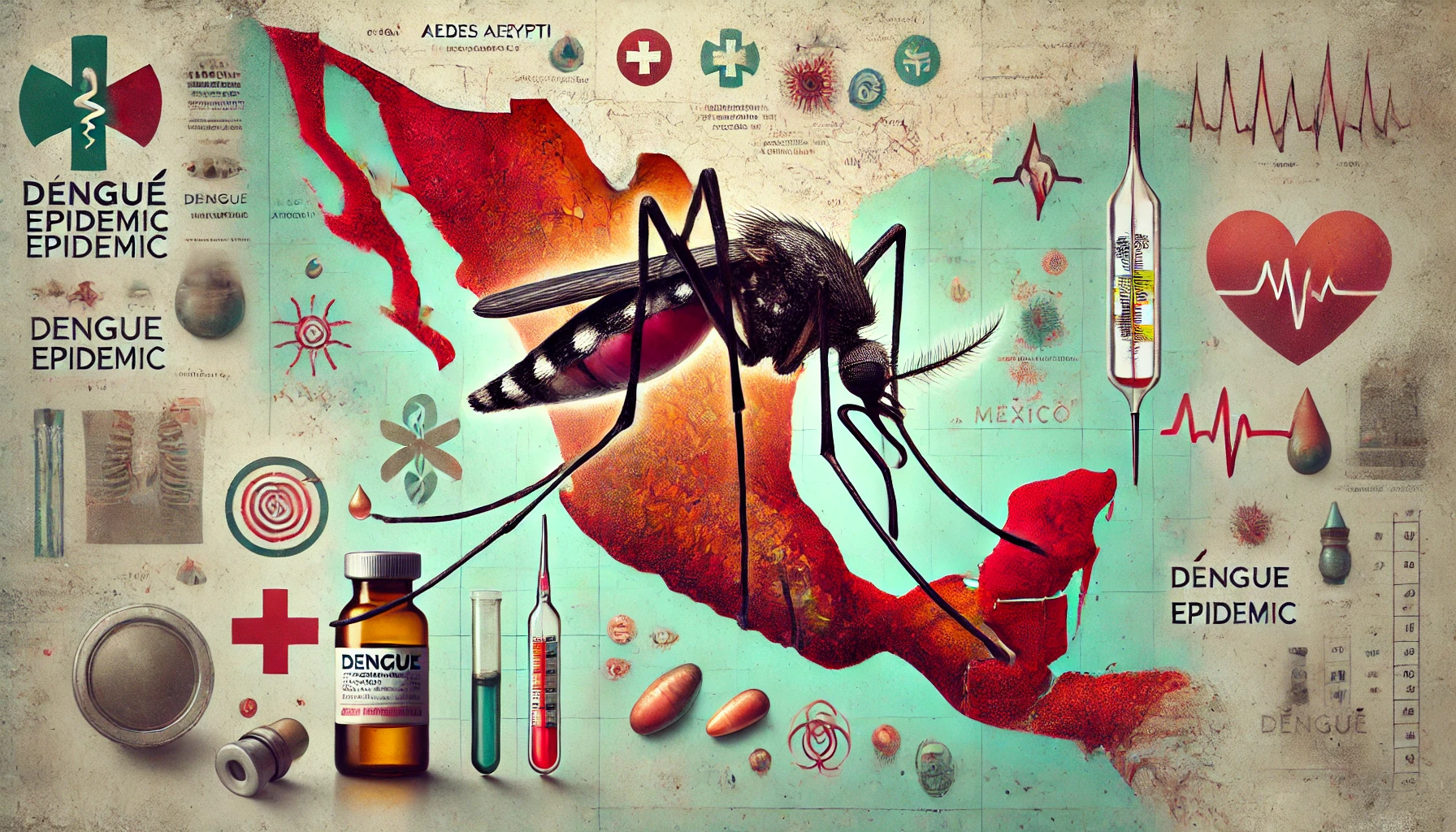 DALL·E 2024-10-16 09.41.04 - An impactful cover image representing the dengue epidemic for a WordPress post. The composition should feature a mosquito (Aedes aegypti) prominently,
